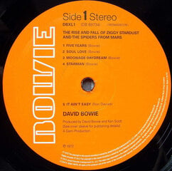 Виниловая пластинка David Bowie - The Rise And Fall Of Ziggy Stardust And The Spiders From Mars, LP, 12" vinyl record цена и информация | Виниловые пластинки, CD, DVD | 220.lv