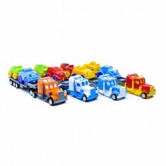 Транспортер игрушечных автомобилей с 2 машинками цена и информация | Конструктор автомобилей игрушки для мальчиков | 220.lv