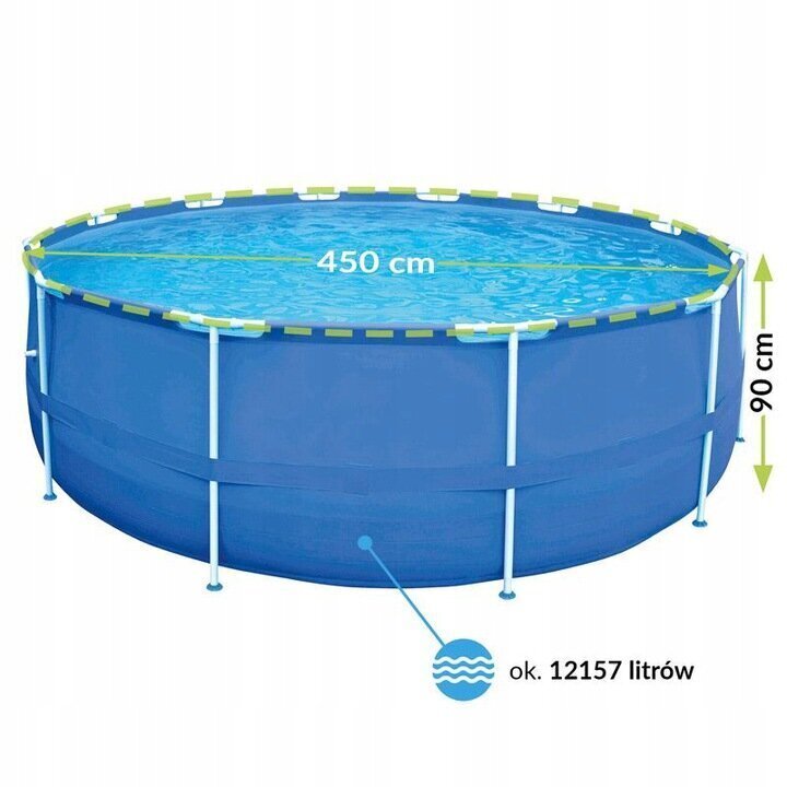 Karkasa baseins Avenli 450x90 cm, ar filtru cena un informācija | Baseini | 220.lv