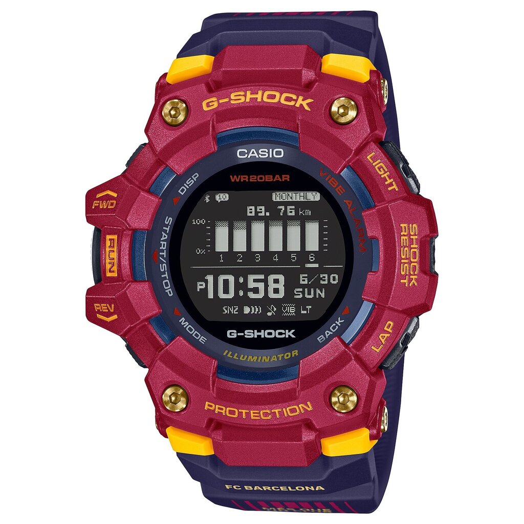 Vīriešu pulkstenis CASIO G-SHOCK G-SQUAD GBD-100BAR-4ER MATCHDAY INSIDE FC BARCELONA LIMITED EDITION cena un informācija | Vīriešu pulksteņi | 220.lv