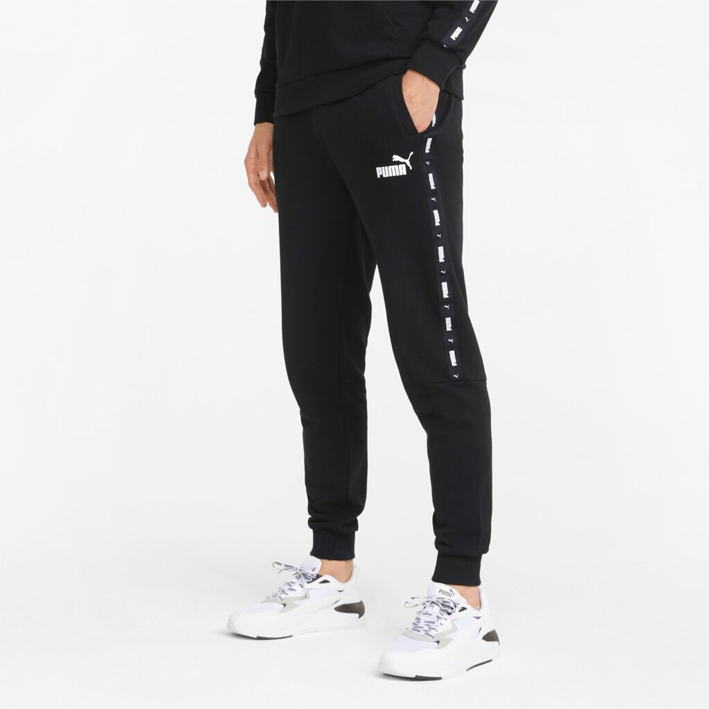 Puma Bikses Ess+ Tape Sweatpants Black 847388 01 cena un informācija | Sporta apģērbs vīriešiem | 220.lv