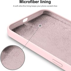 Komplekts-aizsargvāciņš silikona Apple iPhone 13 Pro SoundBerry(real liquid silicone), rozā + aizsargstikls Superior 5D цена и информация | Чехлы для телефонов | 220.lv