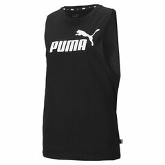 Īsais Sieviešu Tops Puma Essentials Cut Off Logo Tank Melns S6441602 цена и информация | Спортивная одежда для женщин | 220.lv
