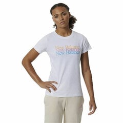 Sieviešu Krekls ar Īsām Piedurknēm New Balance Essentials Celebrate Balts S6441354 cena un informācija | Sporta apģērbs sievietēm | 220.lv