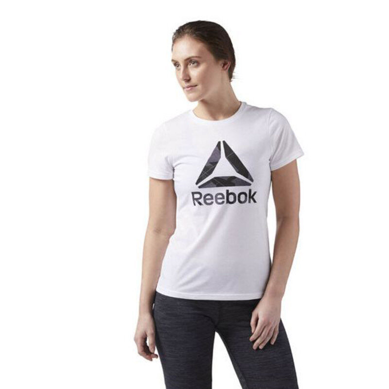 Sieviešu Krekls ar Īsām Piedurknēm Reebok Wor CS Graphic Tee Balts cena un informācija | T-krekli sievietēm | 220.lv