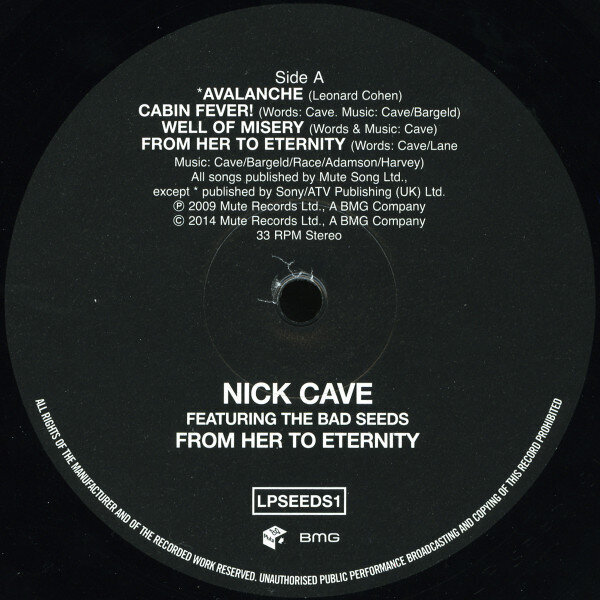 Nick Cave & The Bad Seeds - From Her To Eternity, Remastered, LP, vinila plate, 12" vinyl record cena un informācija | Vinila plates, CD, DVD | 220.lv