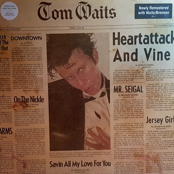 Виниловая Пластинка Tom Waits - Heartattack And Vine, LP.