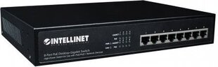 Pārveidotājs Intellinet Gigabit switch 8X 10/100/1000 RJ45 PoE+ 140W 19" rack цена и информация | Коммутаторы (Switch) | 220.lv