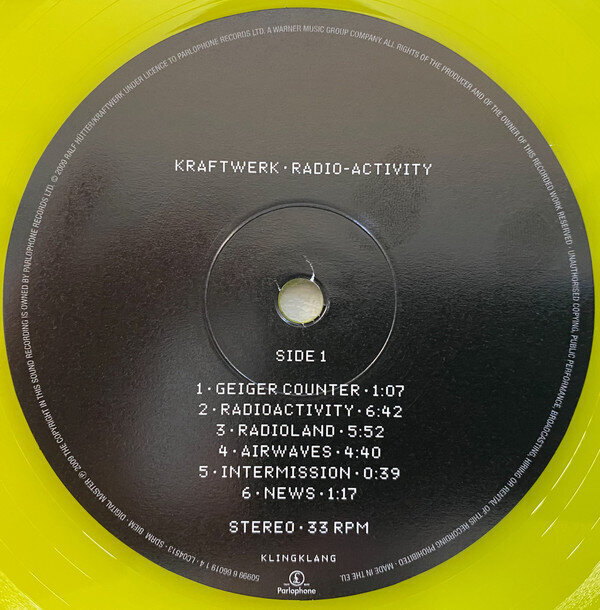 Виниловая Пластинка Kraftwerk - Radio-Activity, LP, 12" Vinyl.