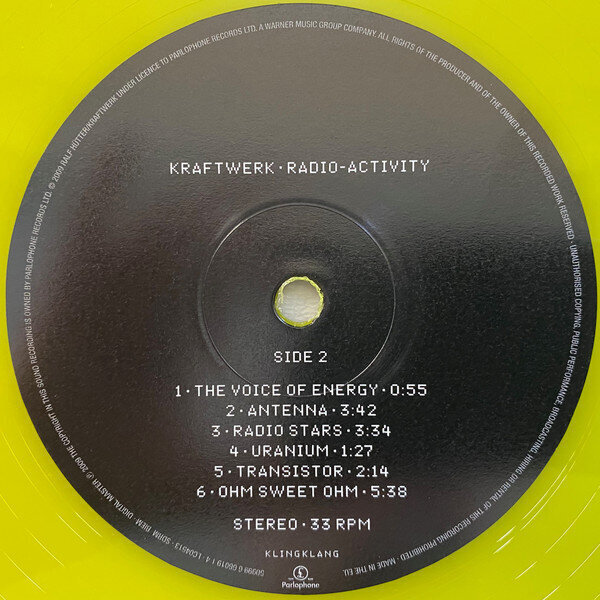 Виниловая Пластинка Kraftwerk - Radio-Activity, LP, 12" Vinyl.