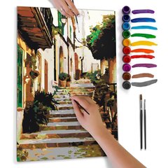 Картина для рисования по номерам - Итальянская улица цена и информация | Живопись по номерам | 220.lv