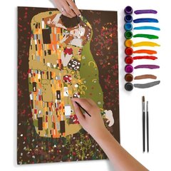 Attēls gleznošanai pēc numuriem - Klimts: Skūpsts cena un informācija | Gleznas pēc numuriem | 220.lv