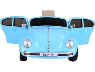 Volkswagen Beetle Classic 12v с музыкальным модулем, синий цена и информация | Электромобили для детей | 220.lv
