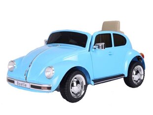 Volkswagen Beetle Classic 12v, mūzikas moduli, zils cena un informācija | Bērnu elektroauto | 220.lv