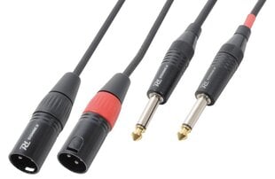 PD-Connex Кабель CX64-3 2xXLR Male-2x6,3 Mono 3,0 м цена и информация | Кабели и провода | 220.lv