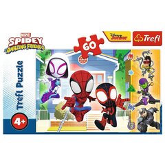 Pizle Trefl Zirnekļcilvēks Spidey, 60 d. cena un informācija | Puzles, 3D puzles | 220.lv