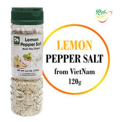 Citronu piparu sāls, Lemon Peper Salt, DH Foods, 120 g cena un informācija | Garšvielas, garšvielu komplekti | 220.lv