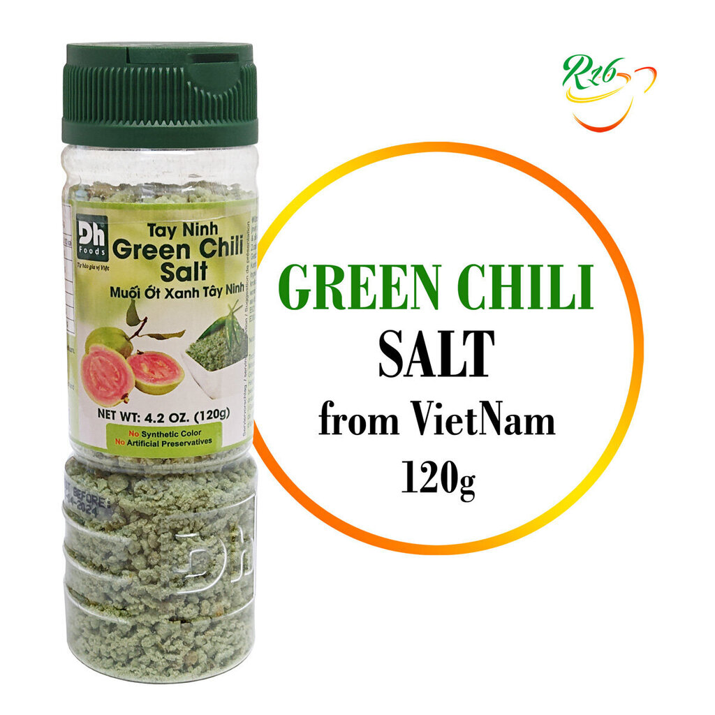 Sāls ar zaļo čili, Green Chili Salt, DH Foods, 120 g цена и информация | Garšvielas, garšvielu komplekti | 220.lv