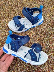 Zēnu sandales ar LED gaismiņām Tom.m, tumši zilas. cena un informācija | Bērnu sandales | 220.lv