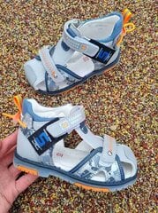 Slēgtās zēnu sandales Tom.m, gaiši pelēkas. цена и информация | Детские сандали | 220.lv
