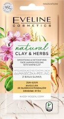 Sejas maska Eveline Natural Clay & Herbs, 8 ml cena un informācija | Sejas maskas, acu maskas | 220.lv