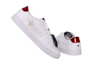 Sieviešu sporta apavi Tommy Hilfiger Tommy Star Metallic White FW0FW02349 020 16 100 cena un informācija | Sporta apavi sievietēm | 220.lv