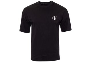 Vīriešu T-krekls Calvin Klein S/S Crew Neck Black 000NM1793E 001 17456 цена и информация | Мужские футболки | 220.lv