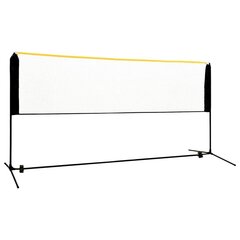 vidaXL regulējams badmintona tīkls, 300x103x94-158 cm, metāls cena un informācija | Badmintons | 220.lv