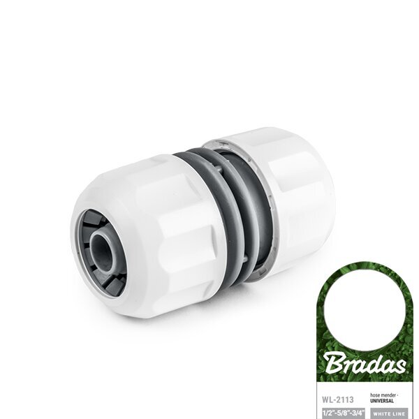 Universāls laistīšanas šļūtenes savienojuma adapteris Bradas WHITE LINE UNIVERSAL 1/2", 5/8", 3/4" cena un informācija | Laistīšanas sistēmas | 220.lv