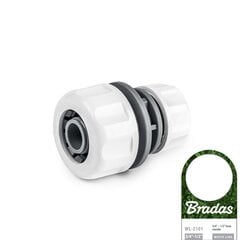 Laistīšanas šļūtenes 3/4 "- 1/2" savienojuma adapteris Bradas WHITE LINE цена и информация | Оборудование для полива | 220.lv