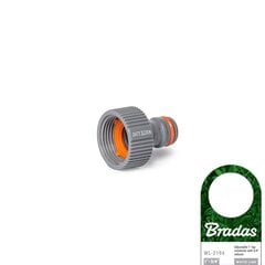 Krāna savienojums ar iekšējo vītni 3/4" Bradas WHITE LINE цена и информация | Оборудование для полива | 220.lv