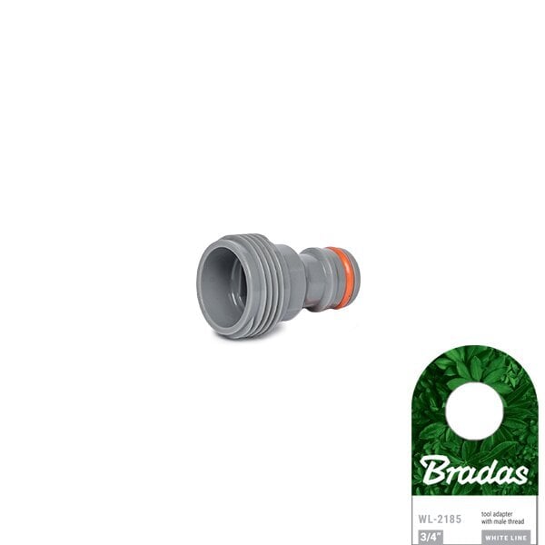 Adapteris ar ārējo vītni 3/4" Bradas WHITE LINE цена и информация | Laistīšanas sistēmas | 220.lv