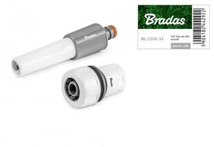 2 daļu komplekts laistīšanas šļūtenēm 3/4" Bradas WHITE LINE цена и информация | Оборудование для полива | 220.lv