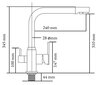 MAGMA virtuves jaucējkrāns filtrētam ūdenim ABAVA MG-2058 cena un informācija | Jaucējkrāni | 220.lv