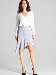 Женская юбка Lenitif 139362, серая цена и информация | Leather mini skirt xl | 220.lv