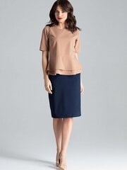 Женская блузка Lenitif, коричневая цена и информация | Женские блузки, рубашки | 220.lv