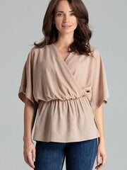 Женская блузка Lenitif 135848, коричневая цена и информация | Женские блузки, рубашки | 220.lv