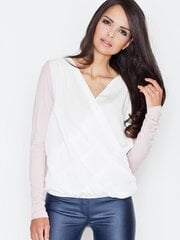 Блузка женская Figl, белая/розовая цена и информация | Женские блузки, рубашки | 220.lv