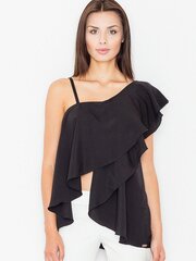 Блузка для женщин Figl 60713, черный цвет цена и информация | Женские блузки, рубашки | 220.lv