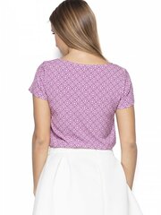Блузка для женщин Katrus, розовая/белая цена и информация | Женские блузки, рубашки | 220.lv