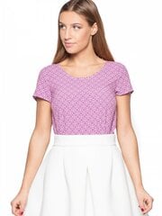 Блузка для женщин Katrus, розовая/белая цена и информация | Женские блузки, рубашки | 220.lv