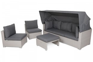 Комплект уличной мебели из 4 частей Vigo, белый/серый цена и информация | Комплекты уличной мебели | 220.lv