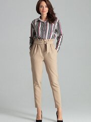 Женские брюки Lenitif 135887, коричневые цена и информация | Брюки | 220.lv