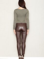 Женские брюки Figl 43919, коричневые цена и информация | Женские брюки | 220.lv