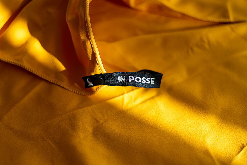 Mikrošķiedras dvielis InPosse apvalkā, 50 x 100 cm, oranžs cena un informācija | Dvieļi | 220.lv