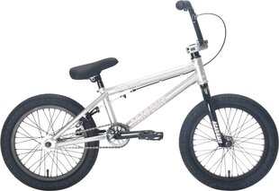Велосипед Academy Inspire 16" 2021 BMX Freestyle, серебристый/черный цена и информация | Велосипеды | 220.lv