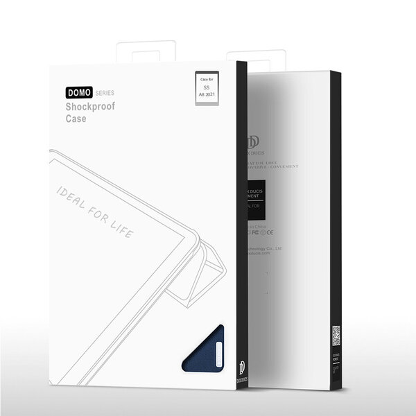 DUX DUCIS Domo salokāms vāciņš planšetdatoram ar Smart Sleep funkcijas statīvu Samsung Galaxy Tab A8 10.5" 2021, melns atsauksme