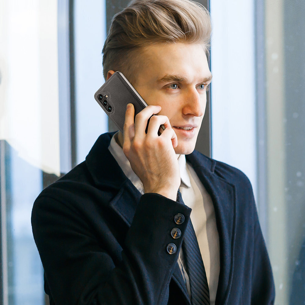 Dux Ducis Fino aizsargapvalks mobilajam telefonam Samsung Galaxy A13 5G, melns cena un informācija | Telefonu vāciņi, maciņi | 220.lv