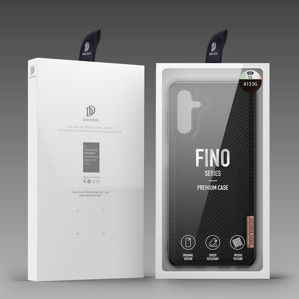 Dux Ducis Fino aizsargapvalks mobilajam telefonam Samsung Galaxy A13 5G, melns cena un informācija | Telefonu vāciņi, maciņi | 220.lv