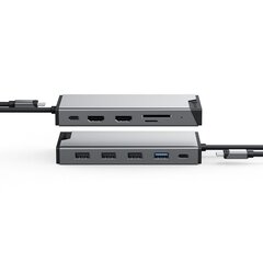 ALOGIC DV3 универсальный концентратор USB-C для трех экранов цена и информация | Адаптеры и USB разветвители | 220.lv